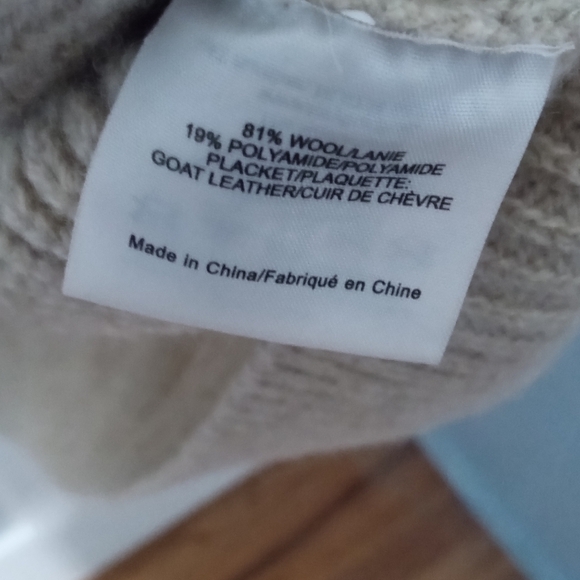 Tory Burch Tan Gold Cozy Cardigan Sweater - Picture 7 of 9